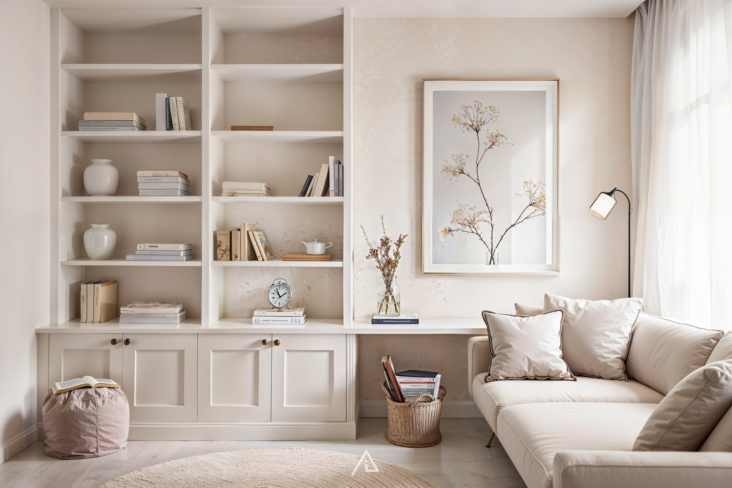 The Art of Minimal Elegance: An All-White Apartment Concept - Studio