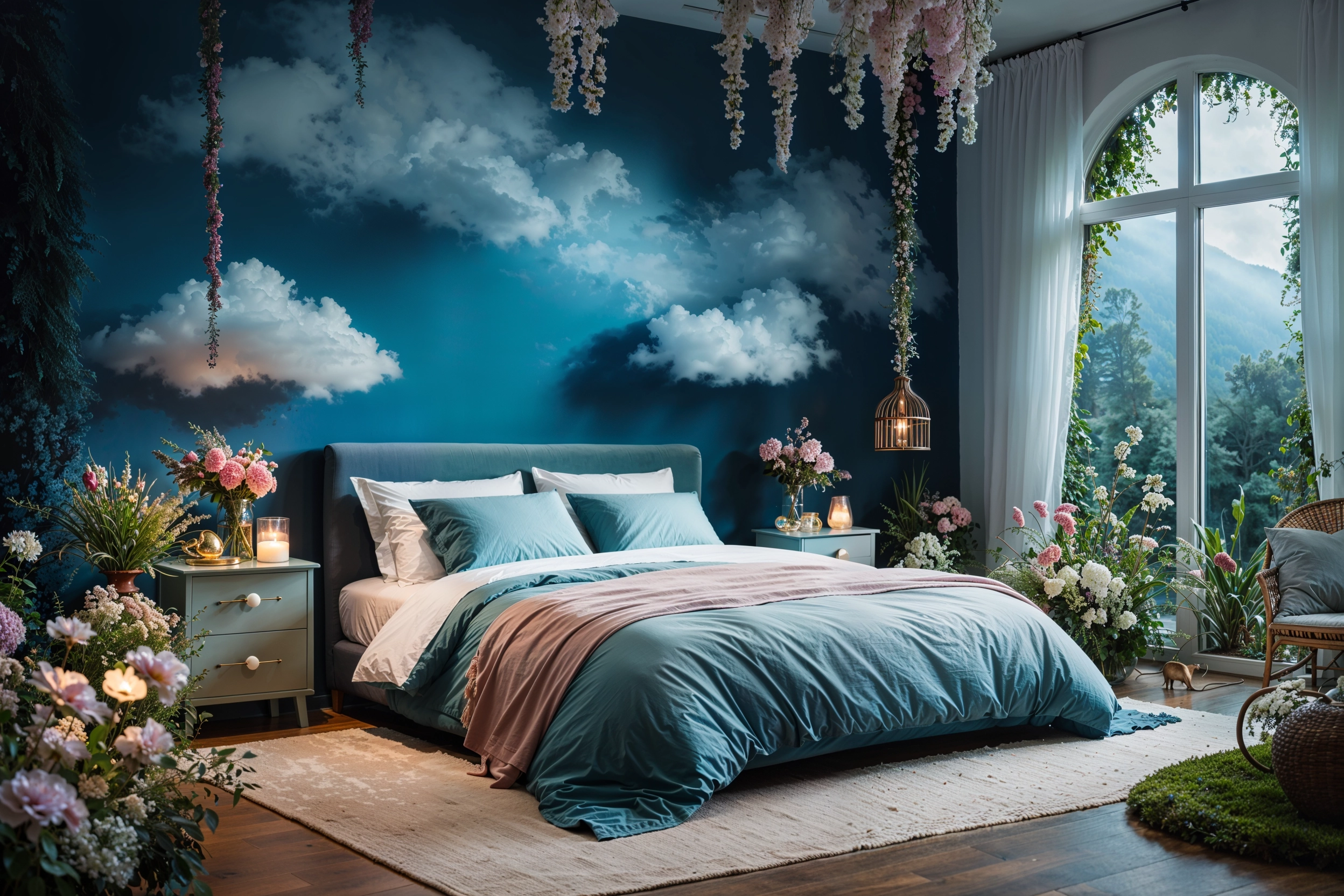 Floral bedrooms