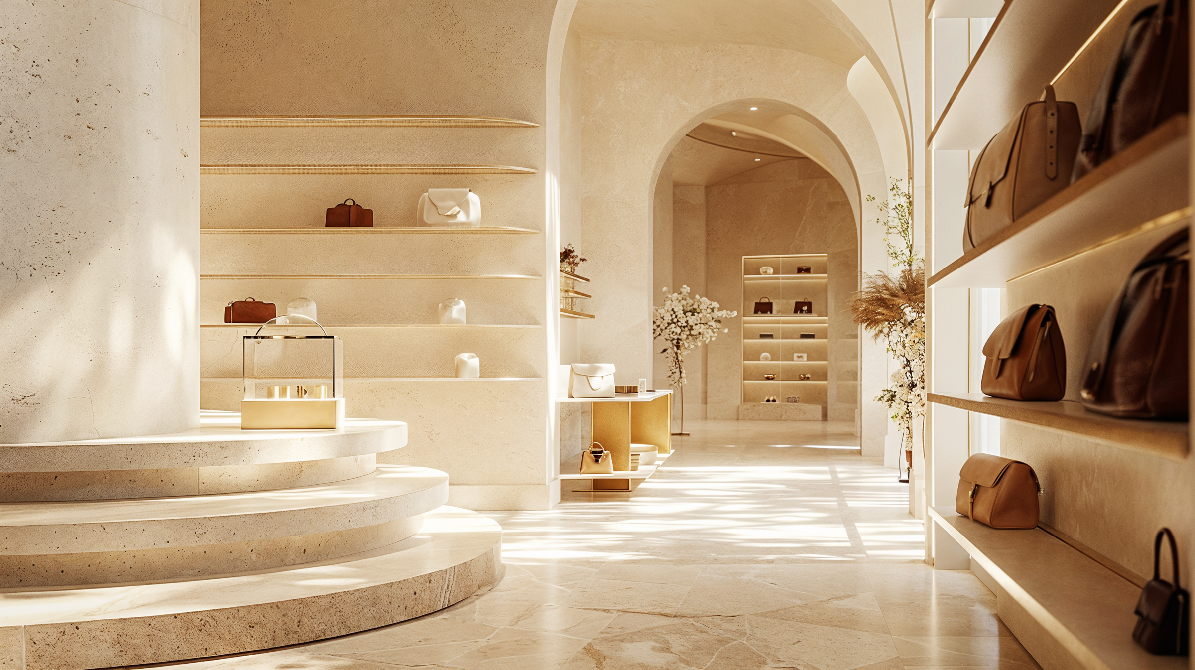 Mediterranean Luxury Boutique - Product Wall